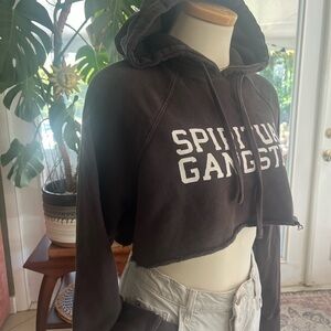 Spiritual Gangster Cropped Hoodie small